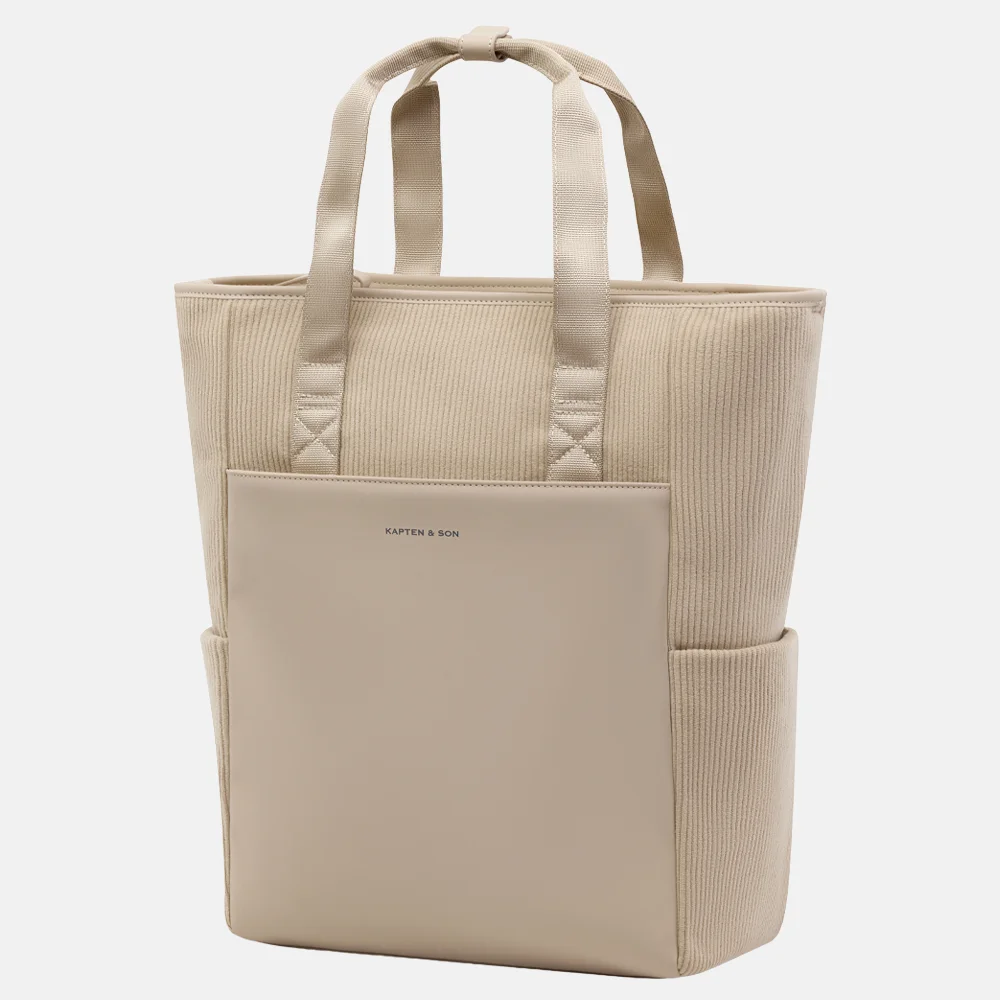 Kapten & Son Lindby Pro Cord laptoprugzak 15.6 inch dusty sand